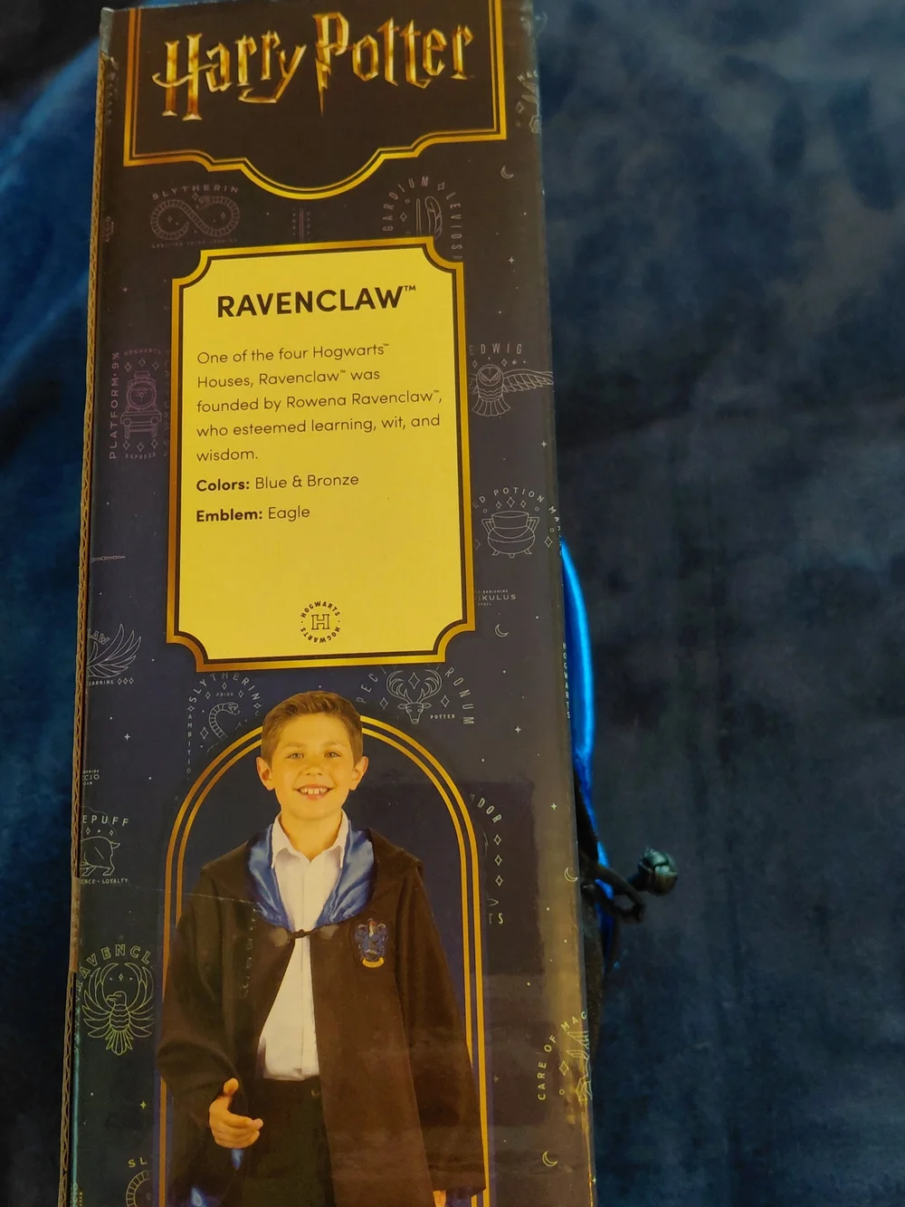 Harry Potter Ravenclaw Kids Costume Robe W/ Hood Fits 10-12x Officially Licensed